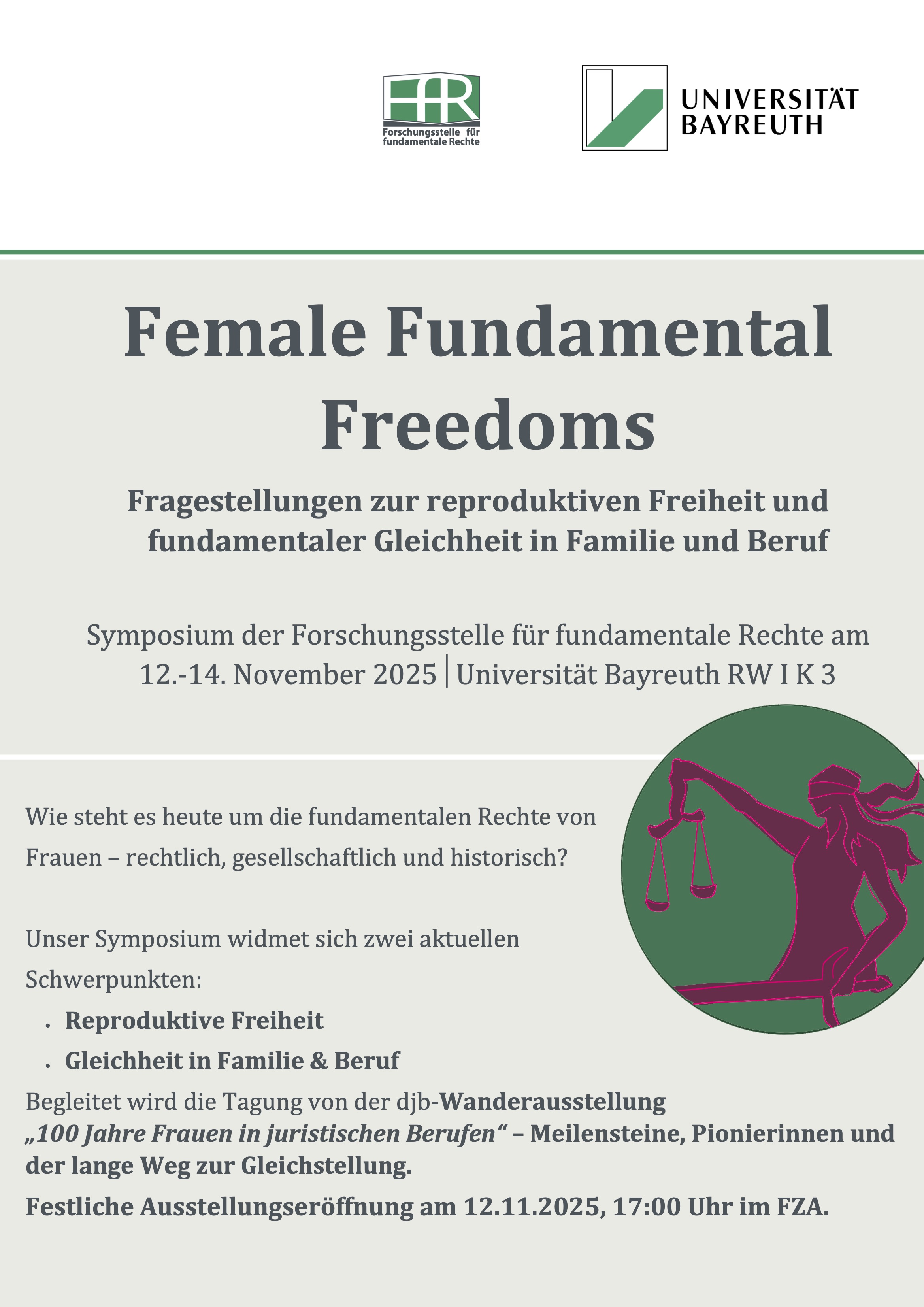 Plakat der Female Fundamental Freedoms